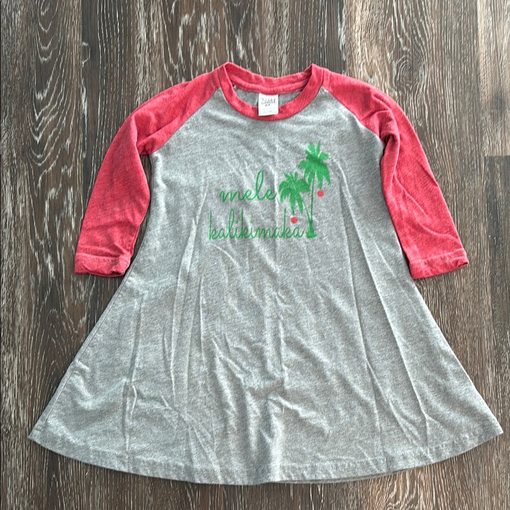 Urban Smalls Mele Kalikimaka T-Shirt Dress